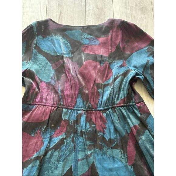 Ava & Viv shimmery large floral knee length dress size 2X - Picture 7 of 15